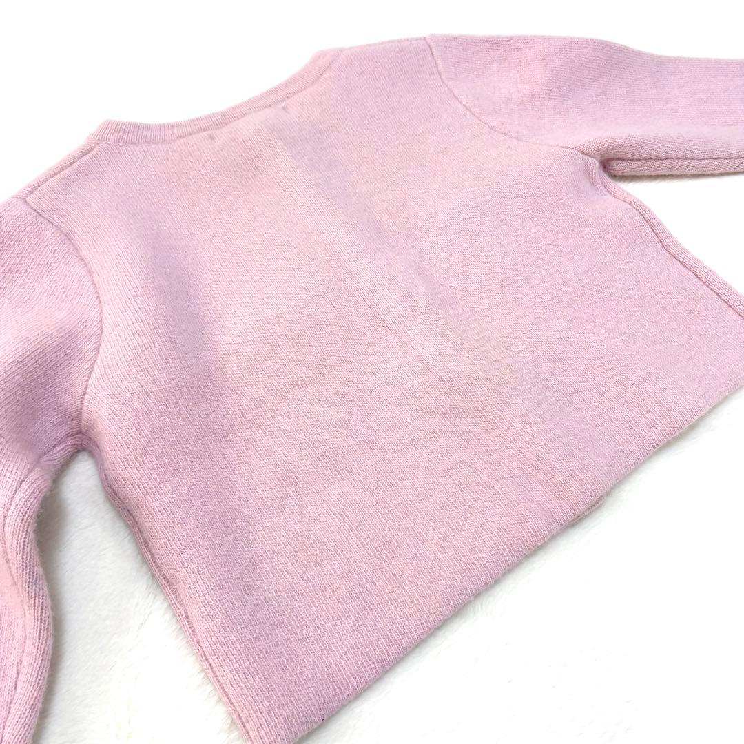 【LAGUNAMOON】CHN ラクーン ニット ジャケット ピンク