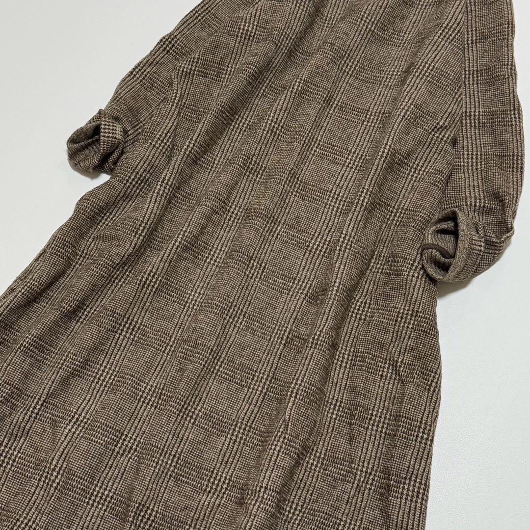 極美品 45R 45rpm ジャージフラノのドレス ワンピース ウール 現行タグ