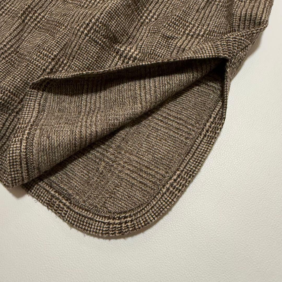 極美品 45R 45rpm ジャージフラノのドレス ワンピース ウール 現行タグ