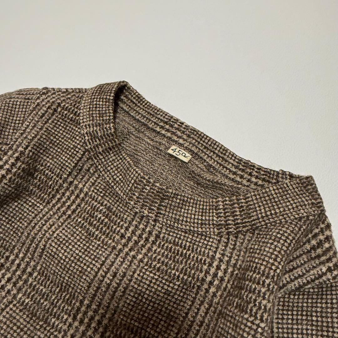 極美品 45R 45rpm ジャージフラノのドレス ワンピース ウール 現行タグ