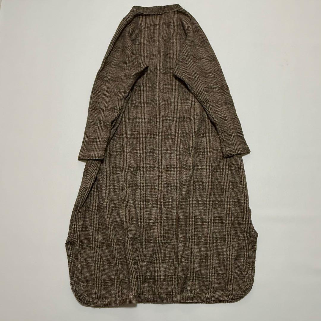 極美品 45R 45rpm ジャージフラノのドレス ワンピース ウール 現行タグ