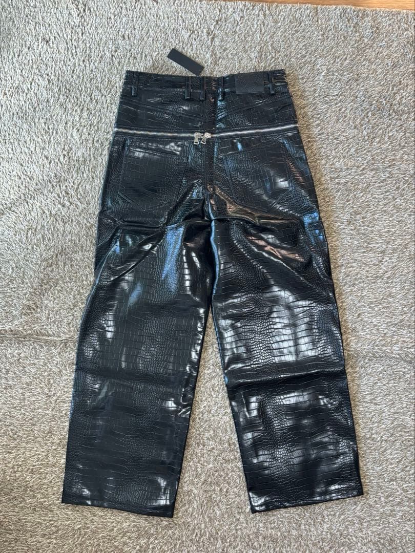 パンツ goar archive CROCO ZIPPER PANTS L