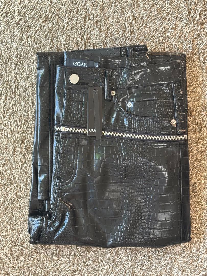 パンツ goar archive CROCO ZIPPER PANTS L