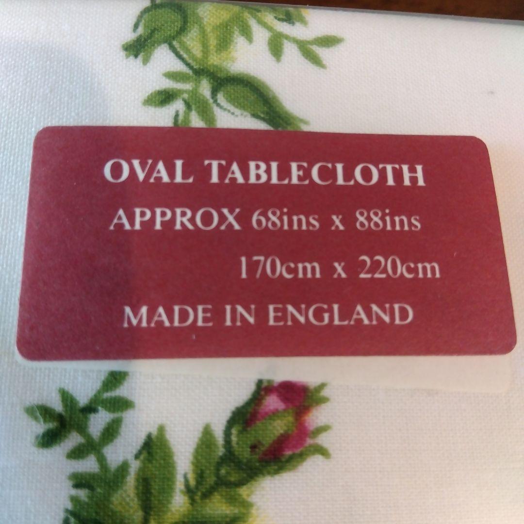 イギリス製 オールドカントリーローズ テーブルクロス 楕円