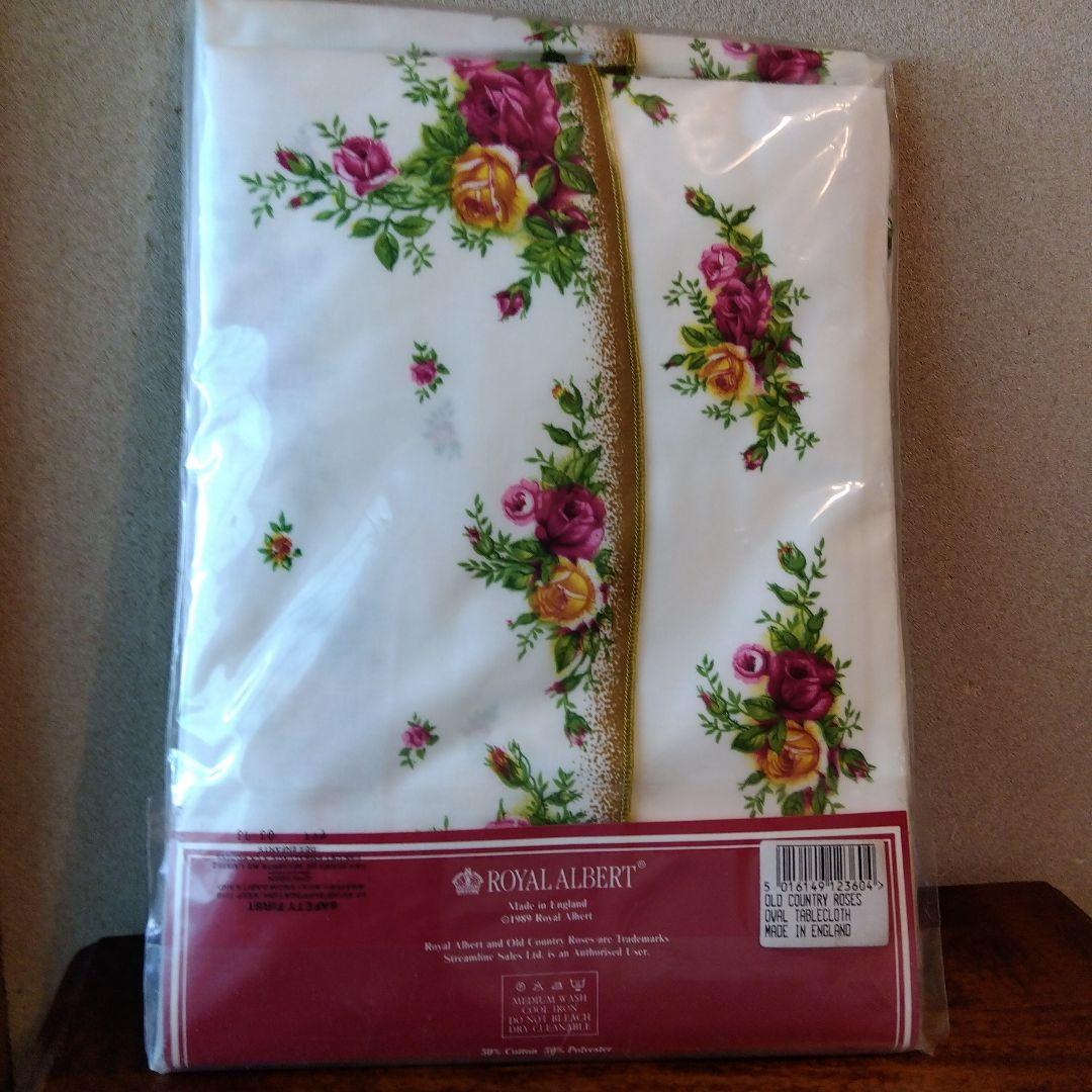 イギリス製 オールドカントリーローズ テーブルクロス 楕円