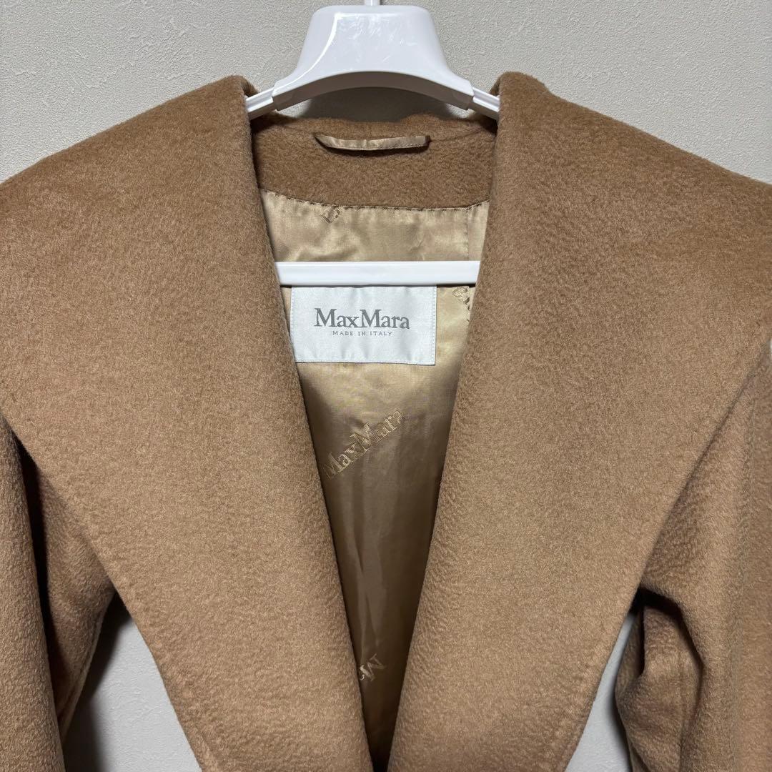 MaxMara コート ベルト付 キャメル100% リアルト 38 ガウンコート