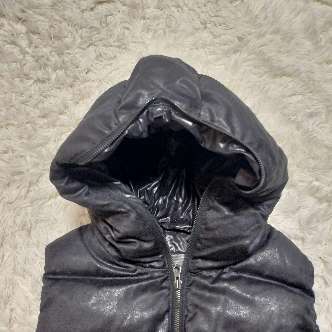 DUVETICA CERRUTI ダウンベスト 黒 フード コラボ カシミヤ