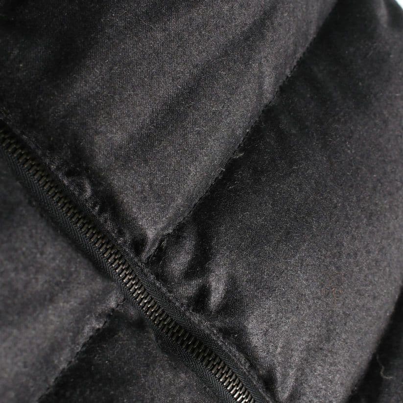 DUVETICA CERRUTI ダウンベスト 黒 フード コラボ カシミヤ