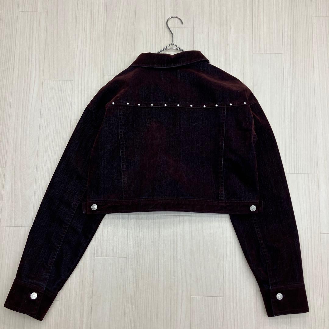 ☆ MURUA ムルーア 未使用品 フロッキー デニム ジャケット free