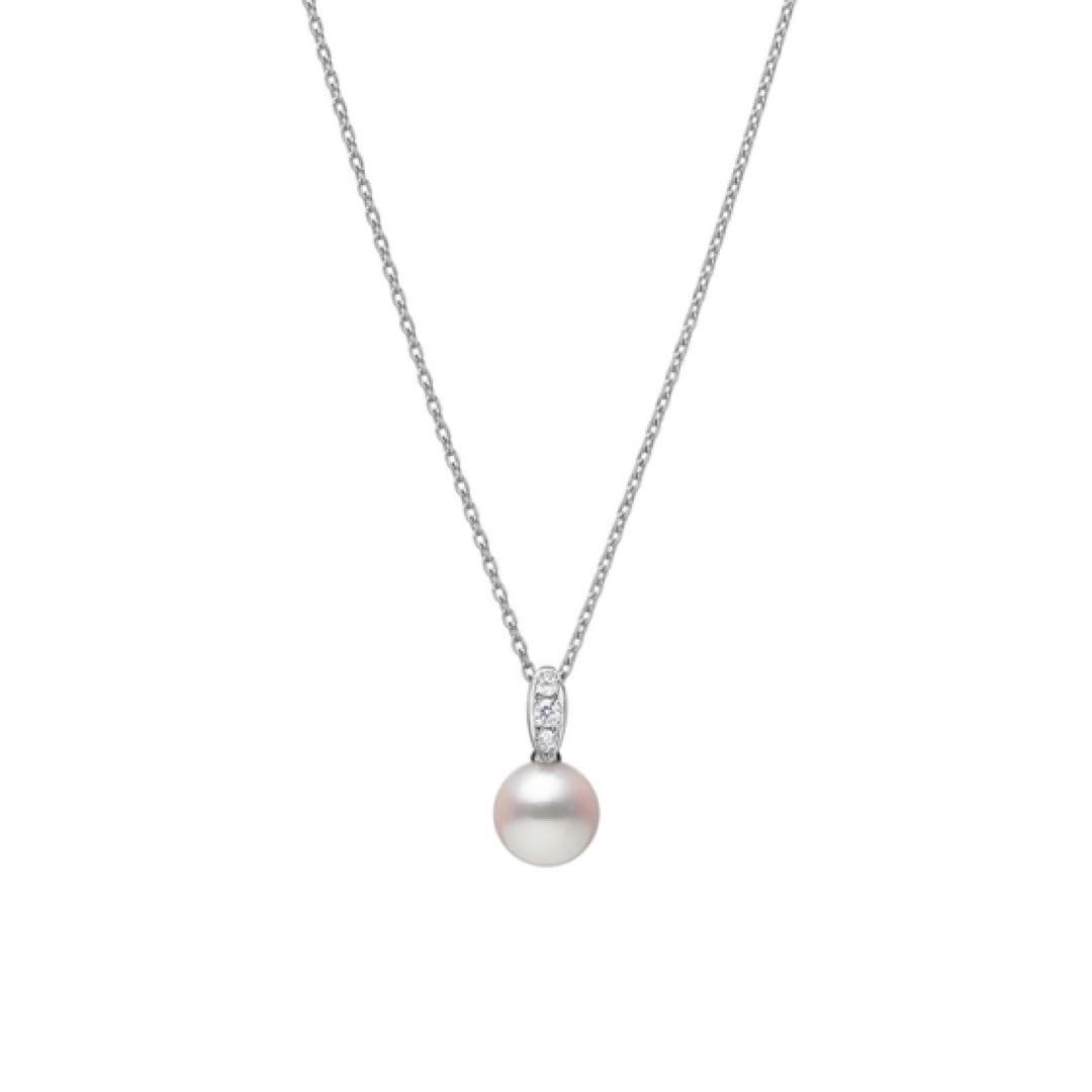 MIKIMOTO パール ダイヤ ペンダント