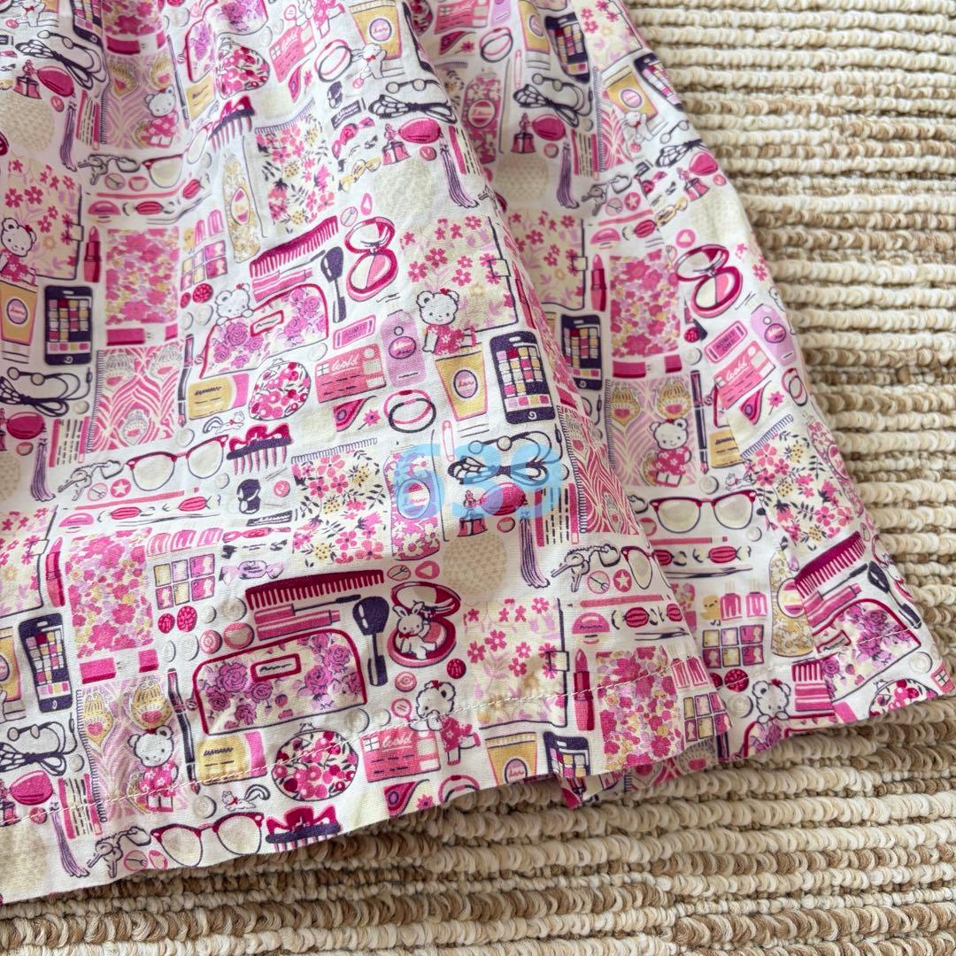 ファミリア リバティ ピンク ジャンパースカート ワンピース 100