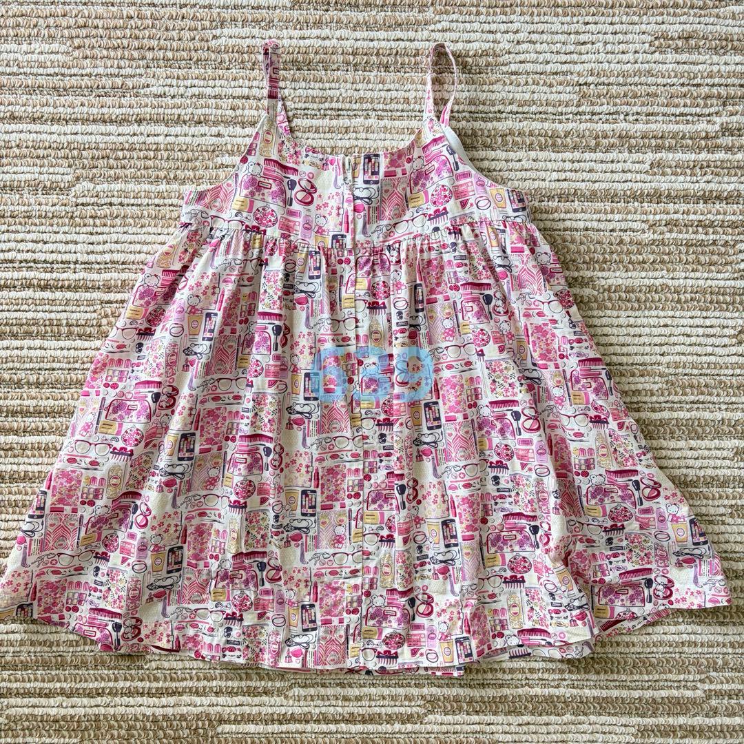 ファミリア リバティ ピンク ジャンパースカート ワンピース 100