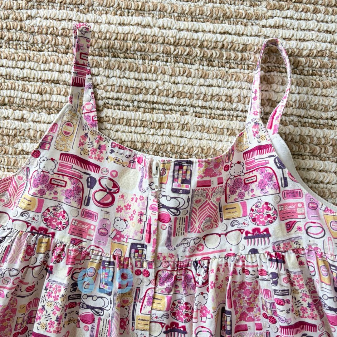 ファミリア リバティ ピンク ジャンパースカート ワンピース 100