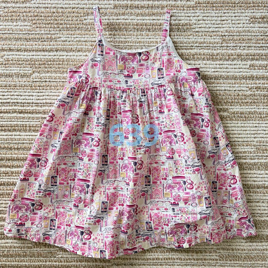 ファミリア リバティ ピンク ジャンパースカート ワンピース 100