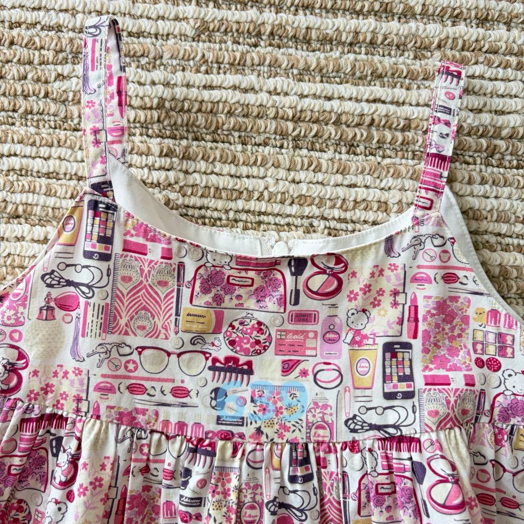 ファミリア リバティ ピンク ジャンパースカート ワンピース 100