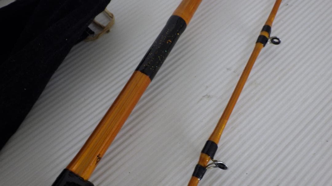 757/美品　和竿　船竿 一点物 収納袋付き　④