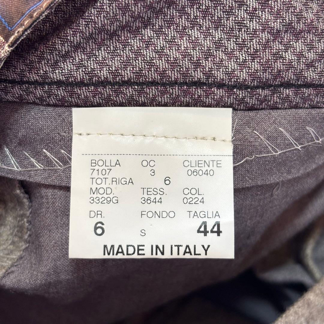 【極美品】GERMANO カノニコ ウールフラノサイドアジャスターパンツ 44