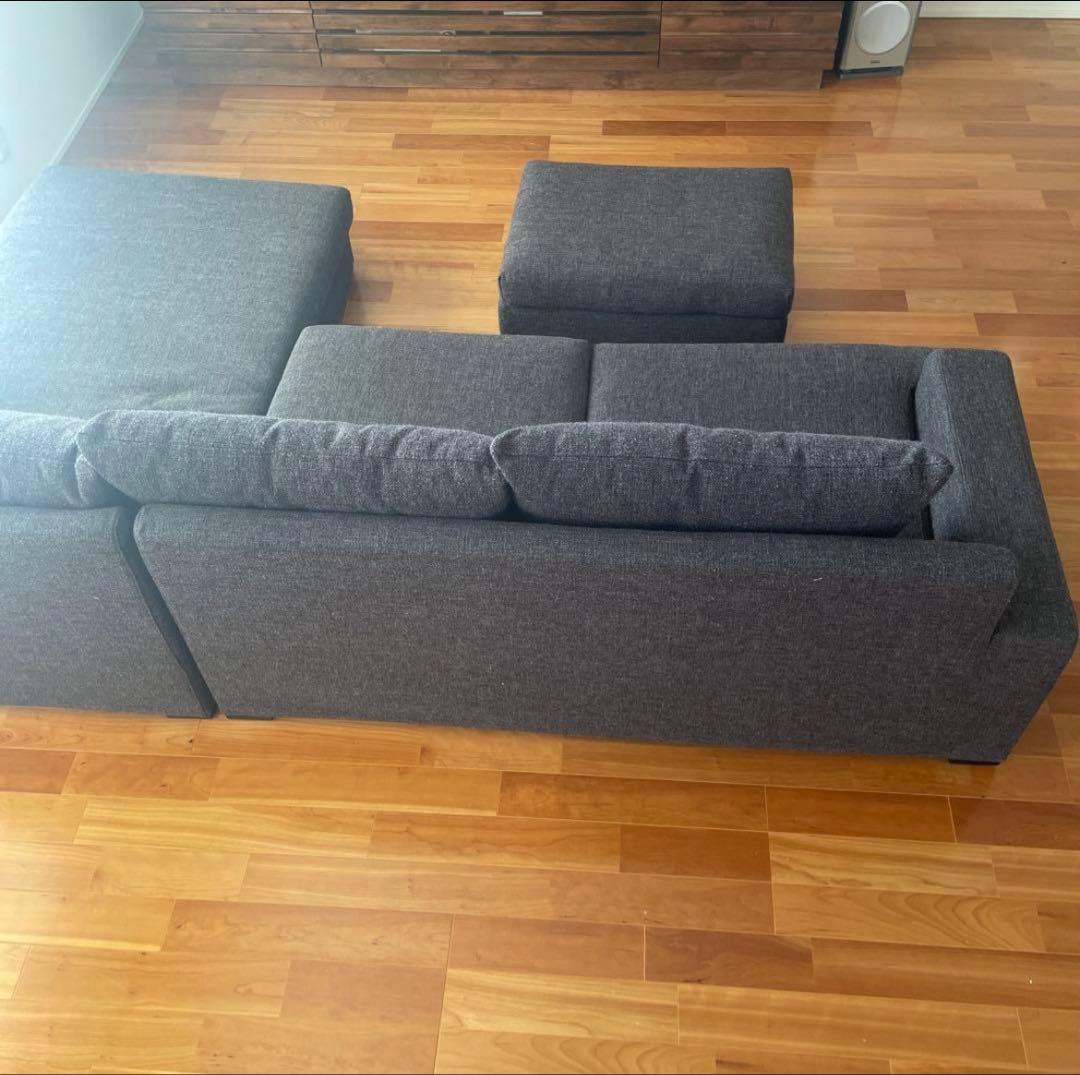 カウチソファ　ソファセット　② ロータイプ　ロングソファ　3個全部購入必要