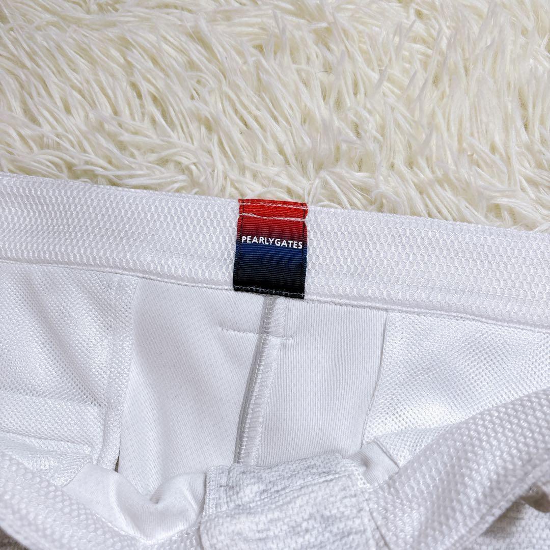 【サイズ6】 パーリーゲイツ　ロングパンツ　ゴルフ　メンズ　大きめ　オフホワイト