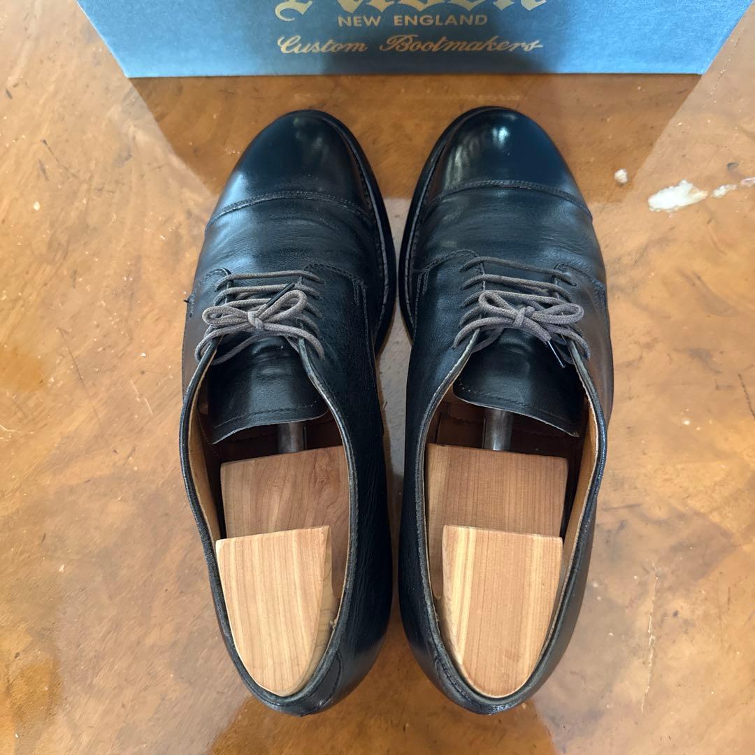 ALDEN ストレートチップ　BLACK CALF LEATHER SOLE
