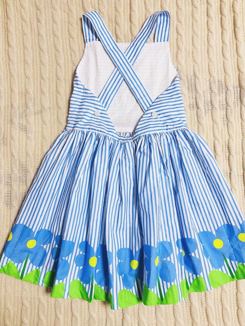 2025新品　Jacadi ストライプワンピース　5A