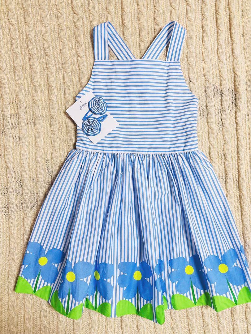 2025新品　Jacadi ストライプワンピース　5A