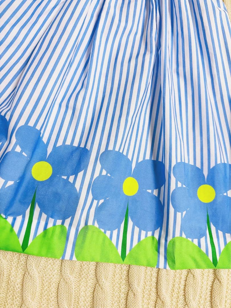 2025新品　Jacadi ストライプワンピース　5A