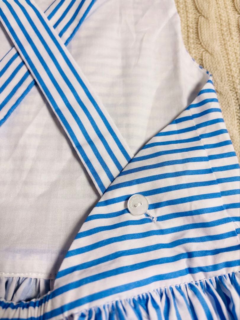 2025新品　Jacadi ストライプワンピース　5A