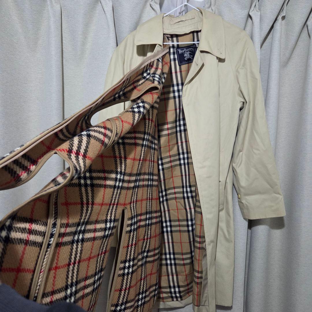 美品　BURBERRY VINTAGE ノバチェックステンカラーコート ライナー