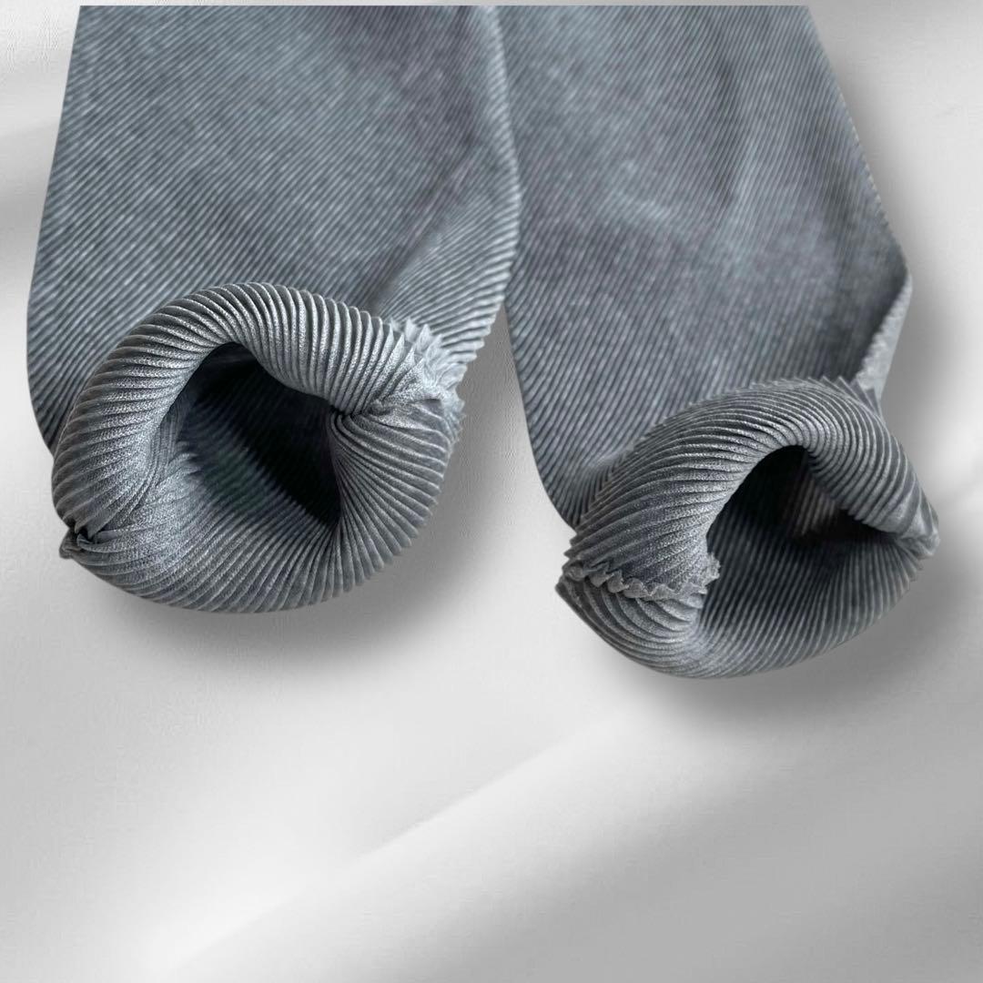 未使用級✨ PLEATSPLEASEプリーツプリーズハイネックグレー 3