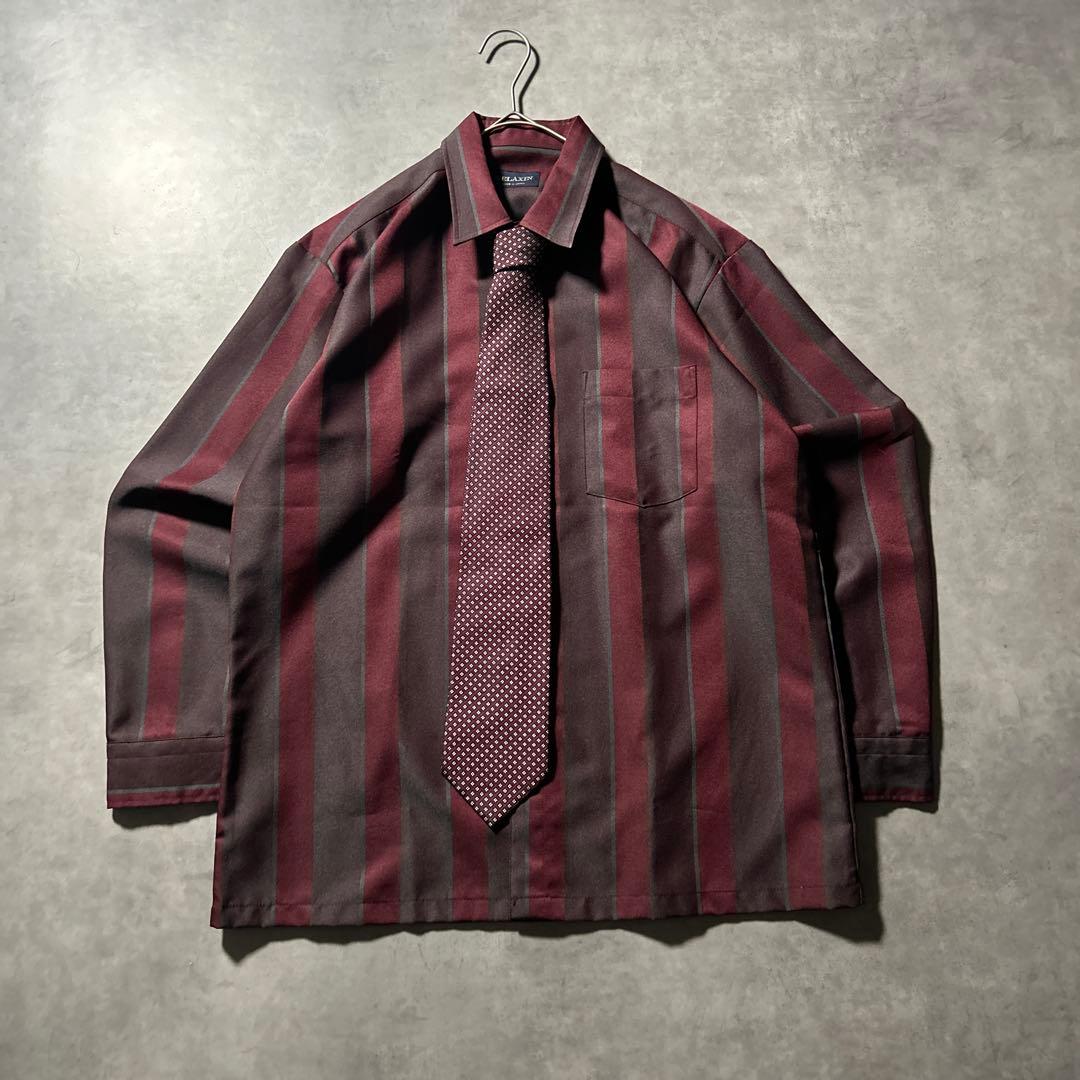 （NA）ヴィンテージ ダブル セットアップ シャツ ネクタイ ピンバッチセット