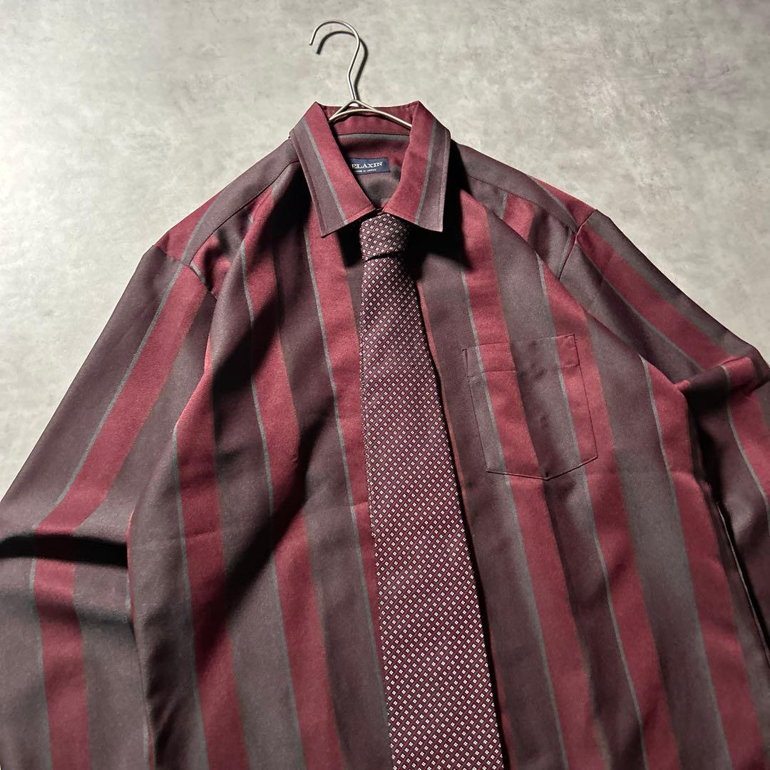 （NA）ヴィンテージ ダブル セットアップ シャツ ネクタイ ピンバッチセット