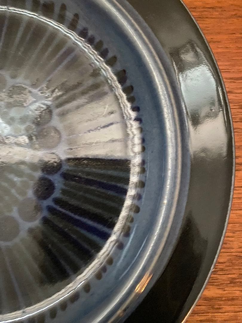 arabia kosmos ブルー　プレート　20cm 北欧ヴィンテージ