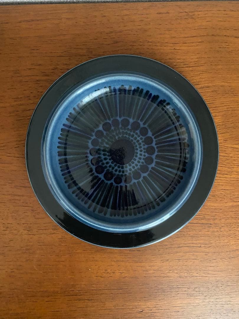 arabia kosmos ブルー　プレート　20cm 北欧ヴィンテージ