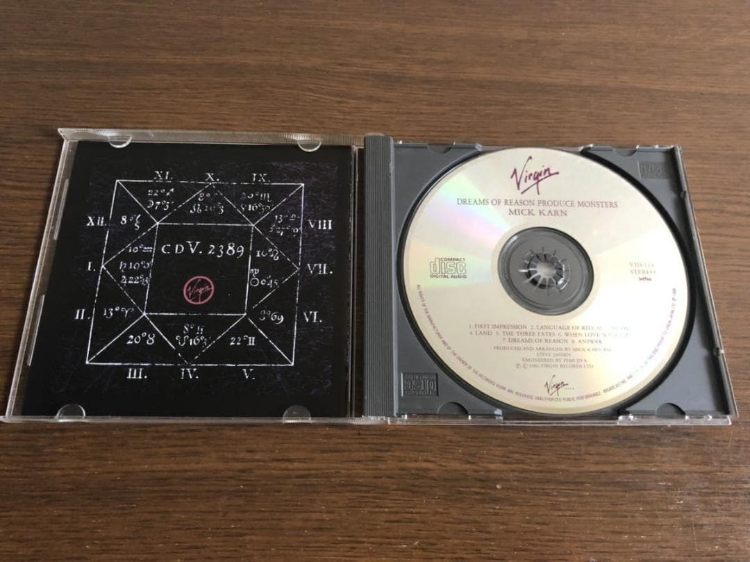 「ドリームス・オブ・リーズン」ミック・カーン 日本盤 限定盤 旧規格 帯付属