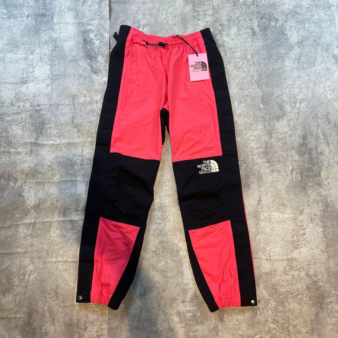 GUCCI × THE NORTH FACE コラボ ナイロンパンツ ピンク