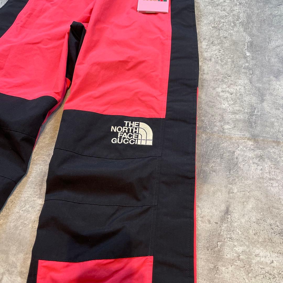 GUCCI × THE NORTH FACE コラボ ナイロンパンツ ピンク