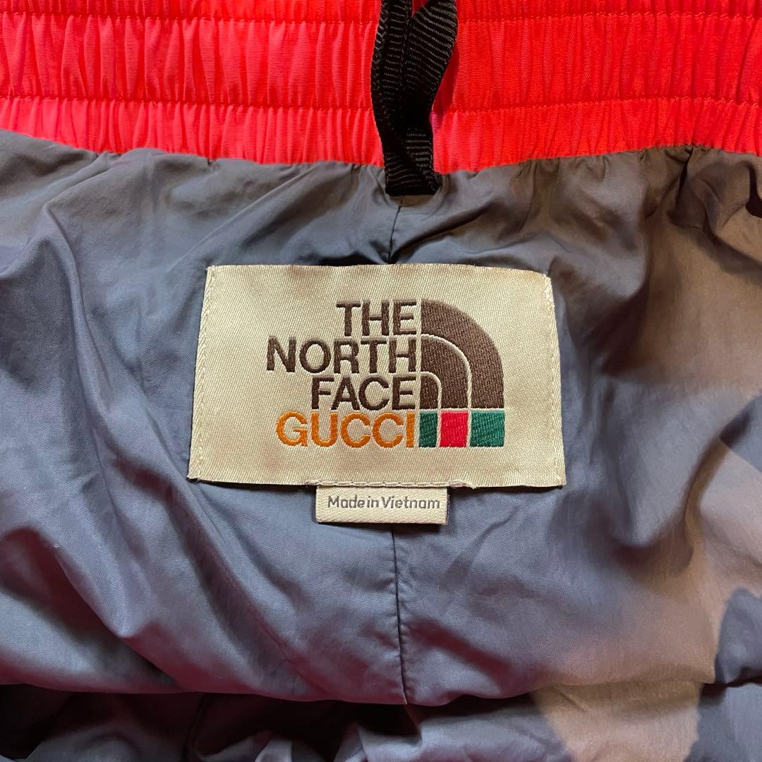 GUCCI × THE NORTH FACE コラボ ナイロンパンツ ピンク