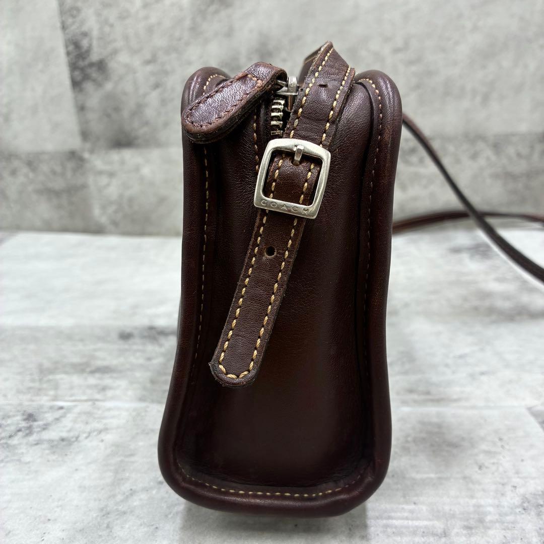 ✨美品✨オールドコーチ　ショルダーバッグ　USA製　レザー　ブラウン