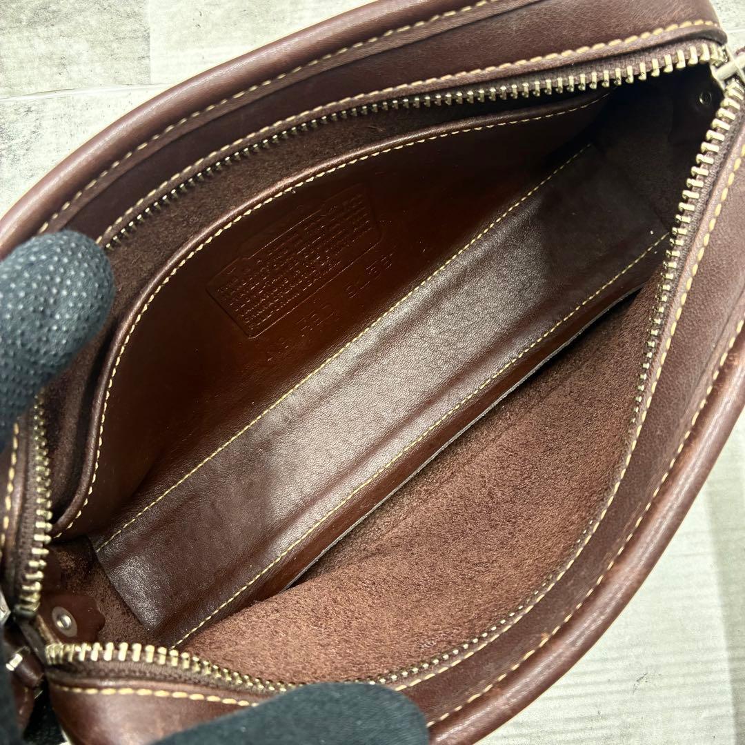 ✨美品✨オールドコーチ　ショルダーバッグ　USA製　レザー　ブラウン