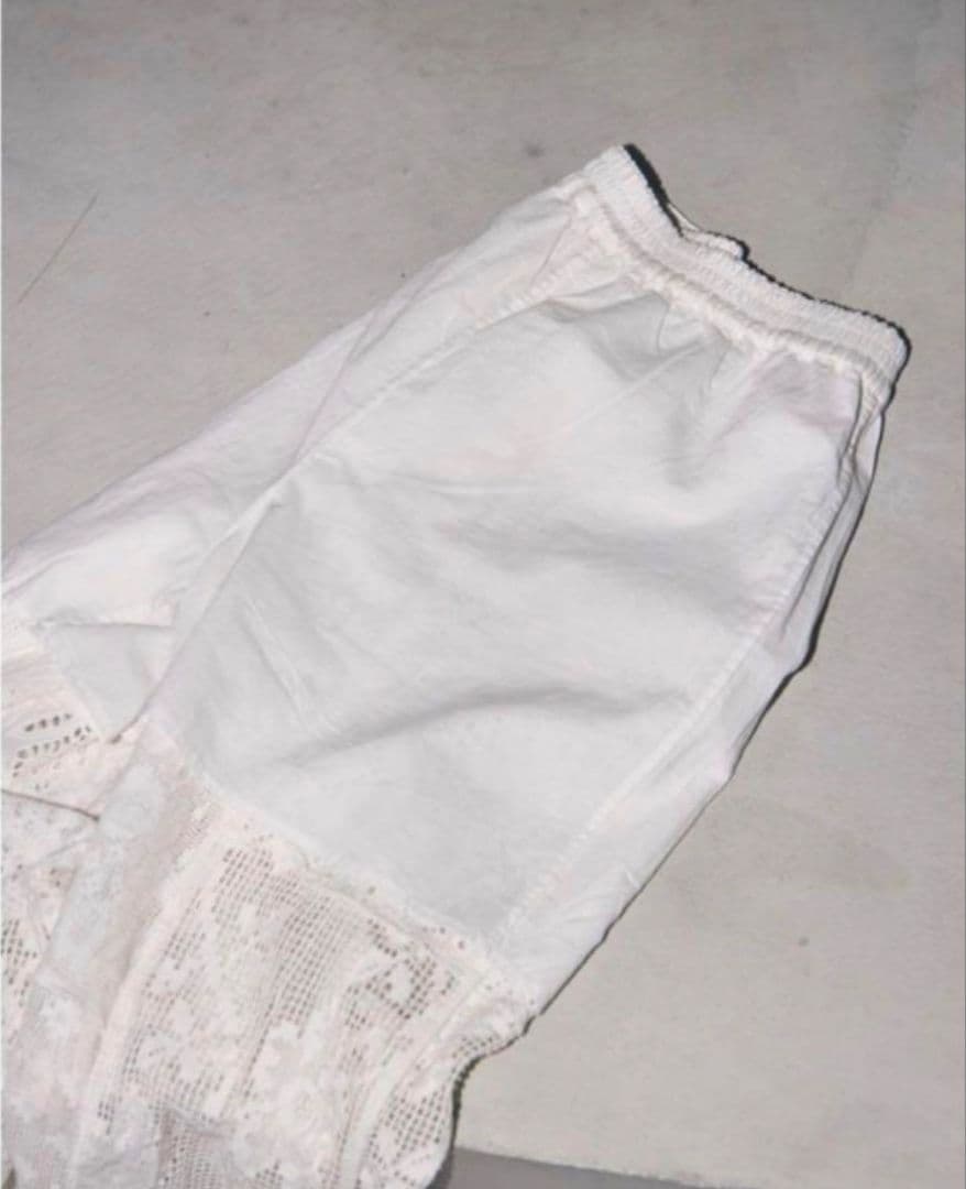 値下げ TODAYFUL パッチワークレースパンツ