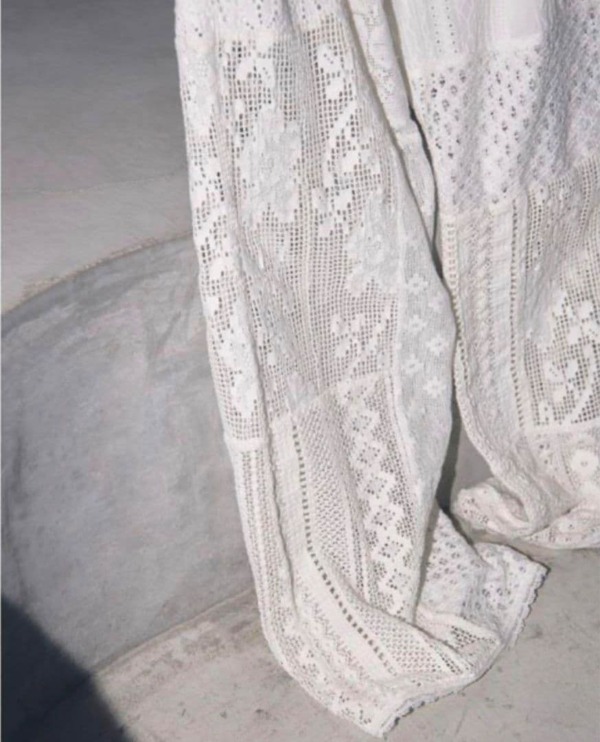 値下げ TODAYFUL パッチワークレースパンツ