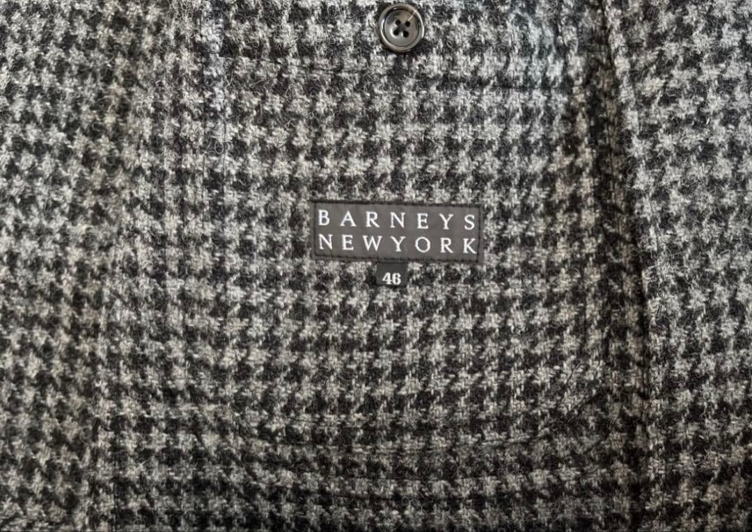 バーニーズニューヨーク ハリスツイード 千鳥格子 段返り3B ジャケット