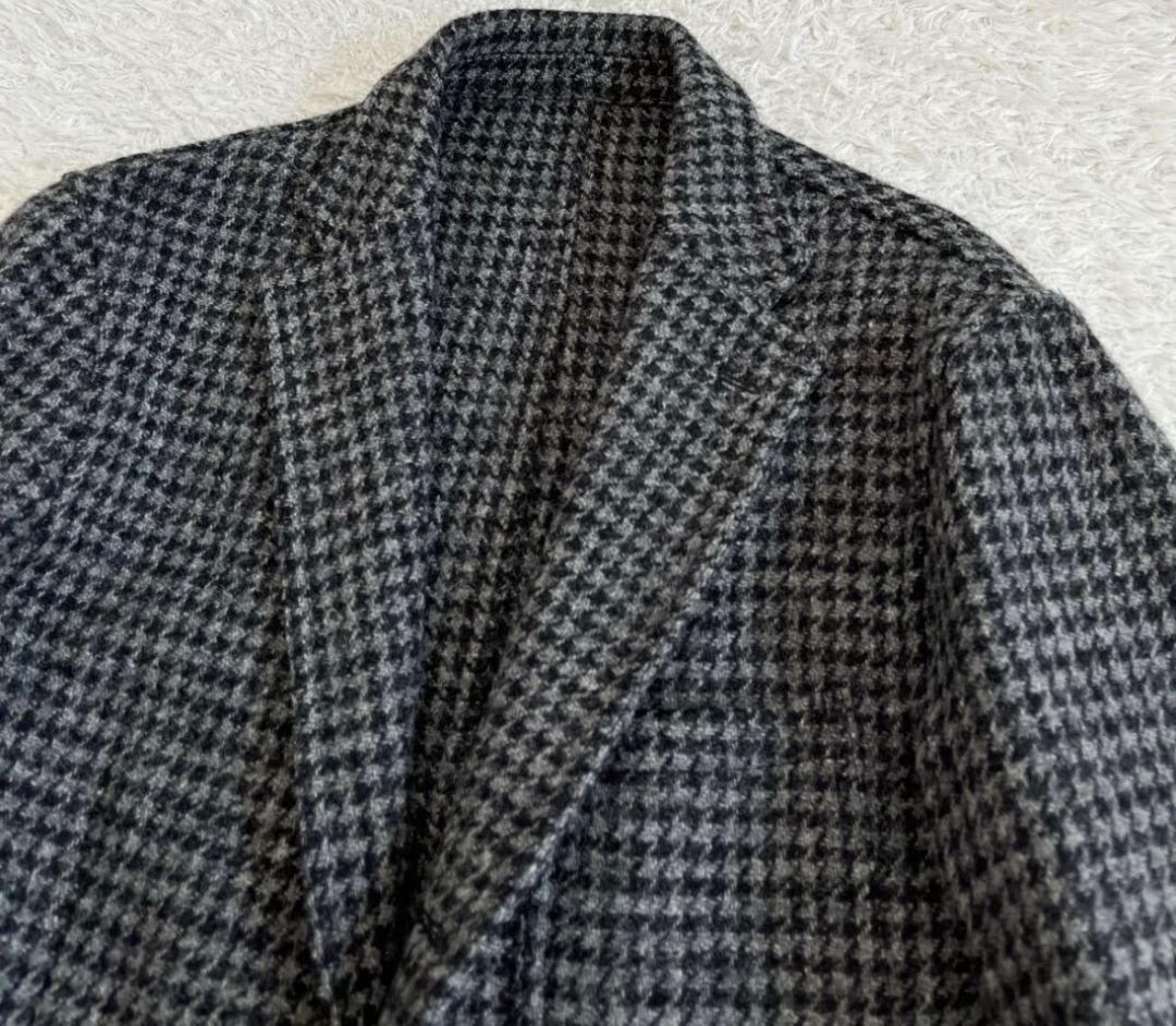 バーニーズニューヨーク ハリスツイード 千鳥格子 段返り3B ジャケット