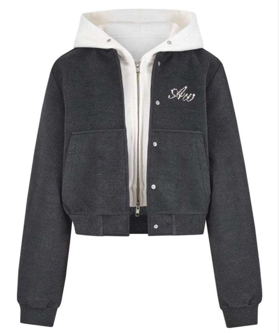 andwang Hoodie docking jacket ジャケット