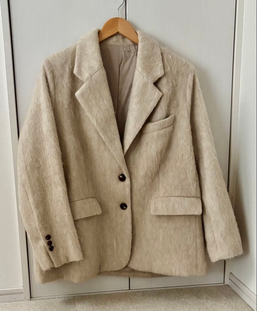 basement online モヘアシャギージャケットコート