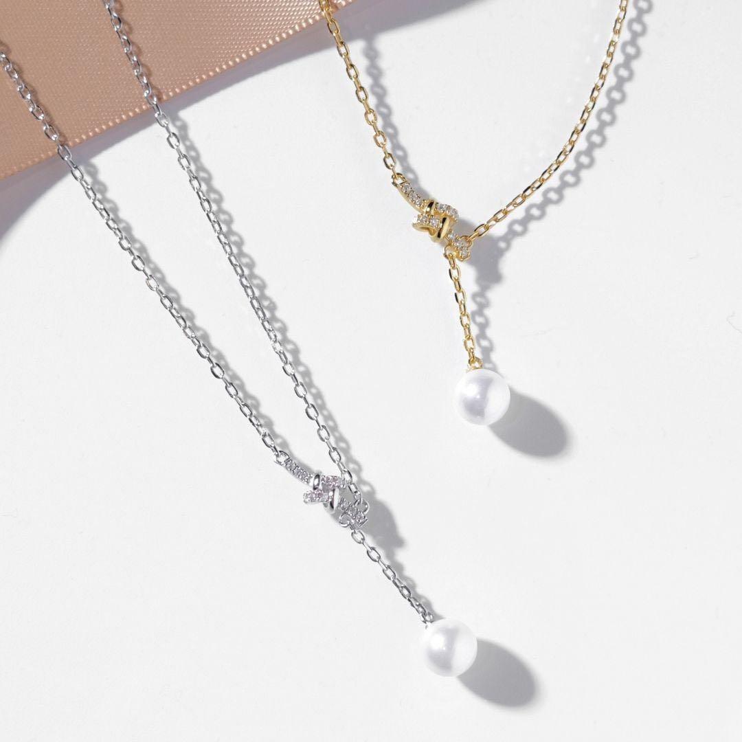 【期間限定値下げ中⚠️ DaiShunコラボ】シルバー パール付きネックレス