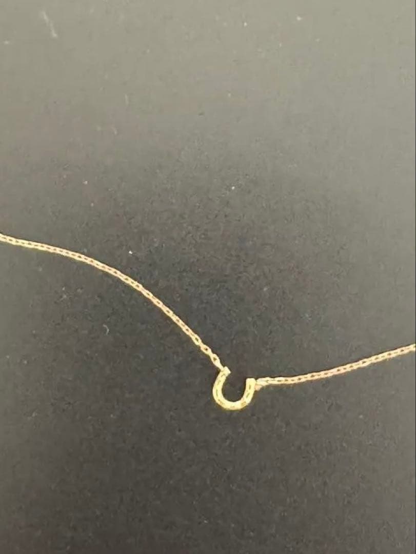 即日　アガット agete ホースシュー ネックレス　k10 ゴールドネックレス