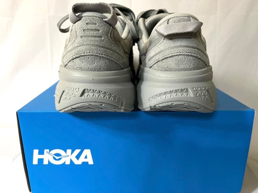 ホカ　クリフトンＬスエード　ライムストーン　グレー　24 cm
