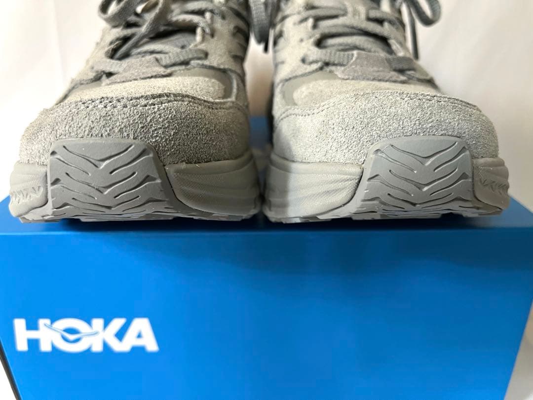 ホカ　クリフトンＬスエード　ライムストーン　グレー　24 cm